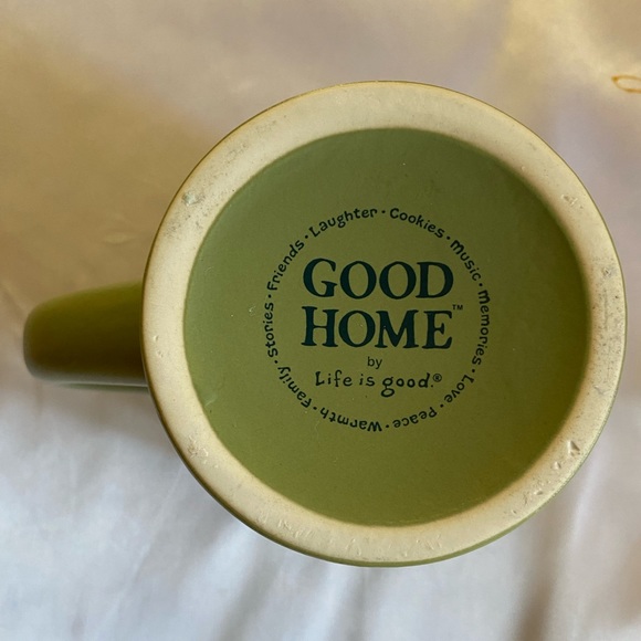 Good Home by Life is Good Green Mug. Great for music lovers! - Picture 3 of 4